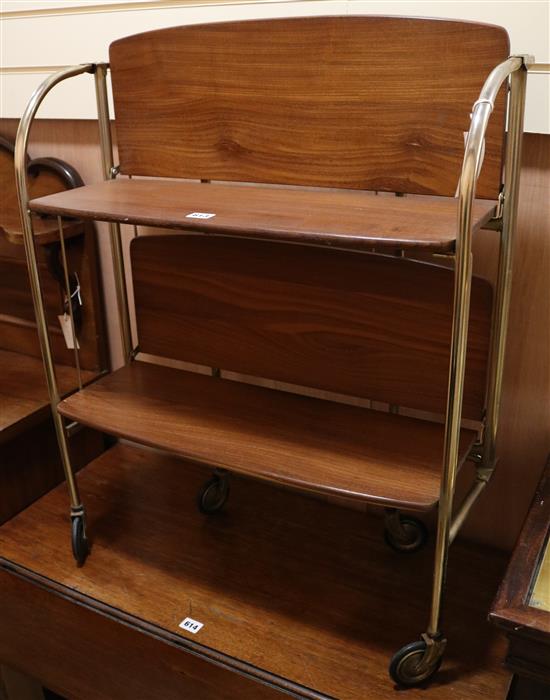 A folding trolley/bookcase H.67cm